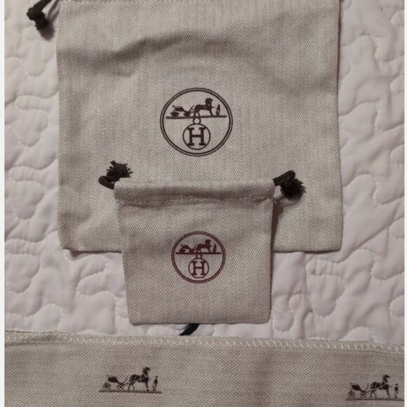 HERMES BELT BOX, TISSUE PAPER, RIBBON, GIFT CARD, ALL BAGS - Picture 2 of 10